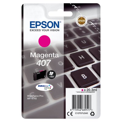 EPSON  c13t07u340 ink jet magenta 1.9k