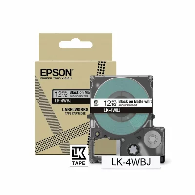 EPSON  C53S672062 Ruban Noir(e)SurBlanc Original LK-4WBJ