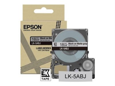  Epson C53S672087 Ruban Noir(e)SurGris Original LK-5ABJ