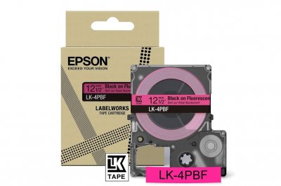 EPSON  C53S672100 Ruban Noir(e)SurRose Original LK-4PBF
