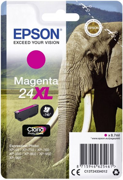 EPSON  Cartouche C13T24334012 24XL - Magenta