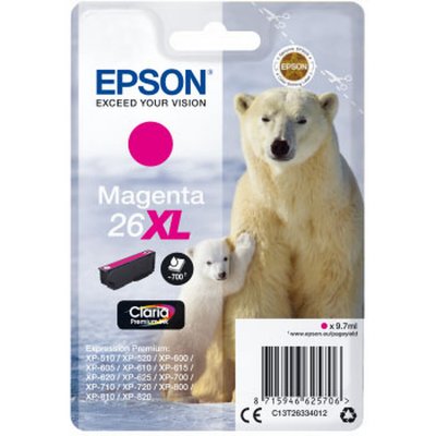 EPSON  Cartouche C13T26334012 26XL - Magenta