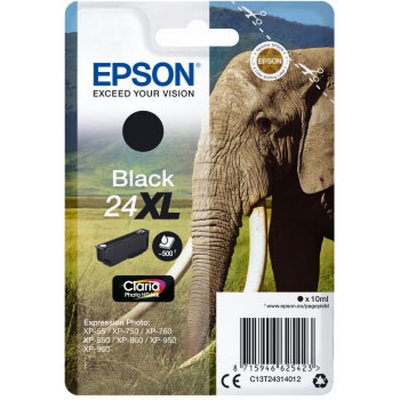 EPSON  Cartouche noire XL""El&eacute;phant"" - T2431