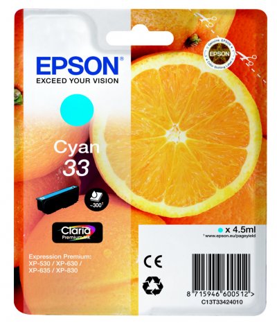 EPSON  cartouche t3342 - oranges - cyan