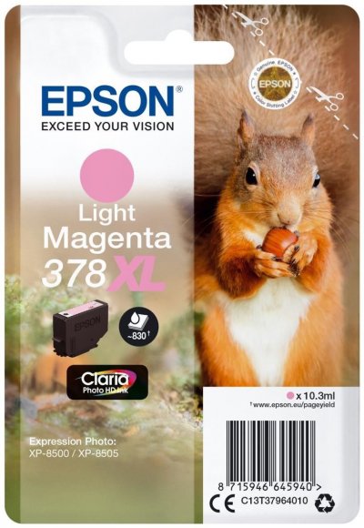 EPSON  Ecureuil Magenta Clair 378XL