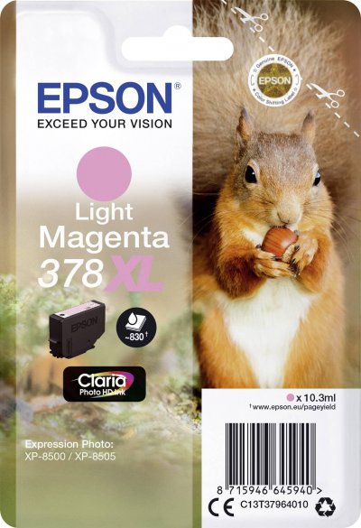EPSON  Ecureuil Magenta Clair 378XL