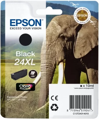 EPSON  Elephant Cartouche ""el&eacute;phant"" - Encre Claria Photo Hd N (xl)