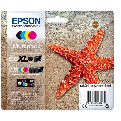 EPSON  Etoile de mer 603XL Noir / 603 CMJ 