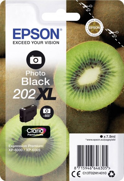 EPSON  Kiwi Noir Photo 202XL