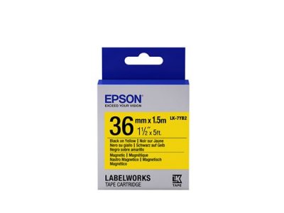 EPSON  Label/LK-7YB2 Magnetic 36mmx1.5m BK/YL