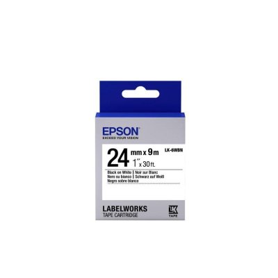 EPSON  LK-6WBN - Standard - Noir sur Blanc - 24mmx9m