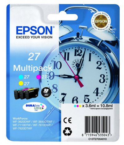 EPSON  Multipack 27 3 Couleurs r&eacute;veil standard