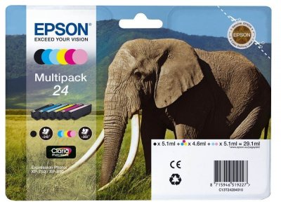 EPSON  Multipack 6 couleurs ""El&eacute;phant"" - T2428