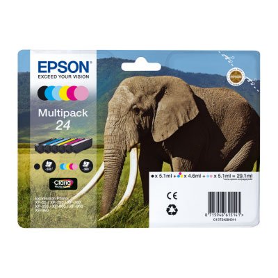 EPSON  Multipack 6 couleurs ""El&eacute;phant"" - T2428