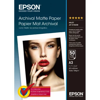 EPSON  Pap Mat Archival A3 50f./189g