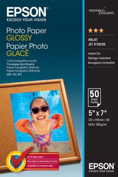 EPSON  - papier photo brillant - 50 feuille(s)