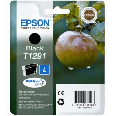 EPSON  Pomme Cartouche Noir C13T12914010 (T1291)
