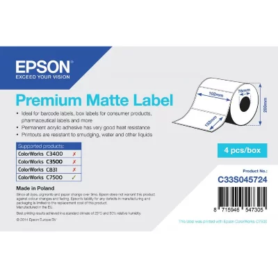 EPSON  Premium Matte 102mm x 152mm, 800