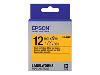 EPSON  Ruban Pastel LK-4YBP noir sur jaune 12 mm