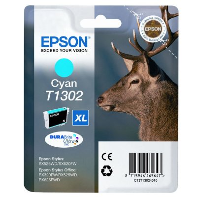 EPSON  serie cerf - t1302 cyan xl