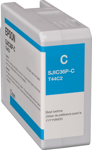 EPSON  SJIC36P(C) - cyan - original - cartouche d'encre