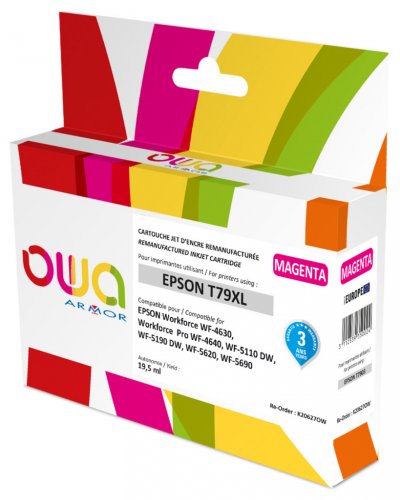 OWA Epson T79xl Encre Remanufactur&eacute;e Haute Capacit&eacute; Cyan