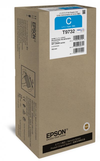 EPSON  T9732 192.4ml 22000pages Cyan cartouche d'encre