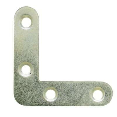 GENERIQUE Equerre de ch&acirc;ssis - bout rond - 100 x 16 x 2 mm - acier zingu&eacute;