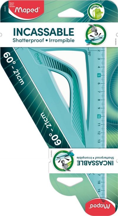 MAPED Equerre  Flex 60&deg; 21 cm Mod&egrave;le al&eacute;atoire