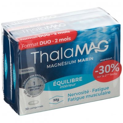 THALAMAG Equilibre Int&eacute;rieur Magnesium Marin 2x30 comprim&eacute;s Lp 