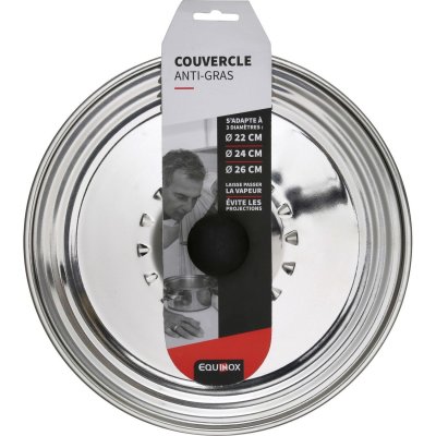 EQUINOX  141432 Couvercle, Acier Inoxydable, INOX, 3 x 27 cm