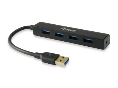 EQUIP  128953 Usb 3.0 Hub 4 Ports Noir