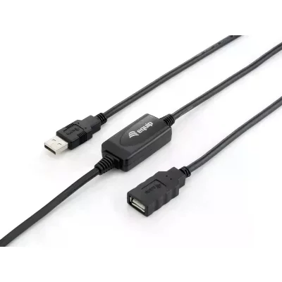 EQUIP  133310 Usb-a M/f Cable 10 M Noir
