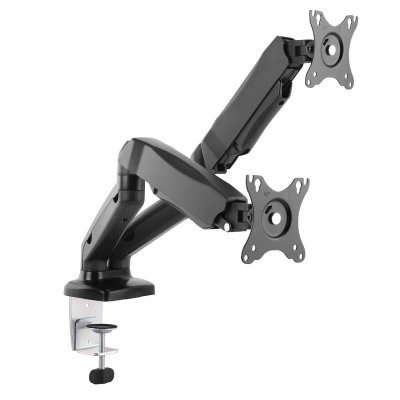 INFOPAVON Equip 650121 2 Monitor Tilting Spleen Table Screen Support Noir