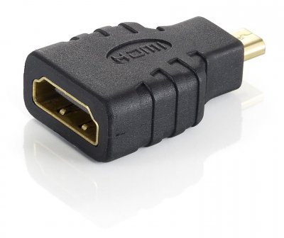 DIGITAL DATA COMMUNICATIONS Equip Adaptateur Micro HDMI M&acirc;le vers HDMI Femelle - Connecteurs Or