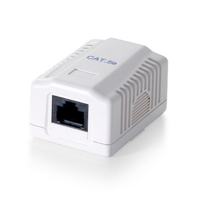 TECNO OUT Equip Cat 5e Rj45 H Rosette Surface Blanc