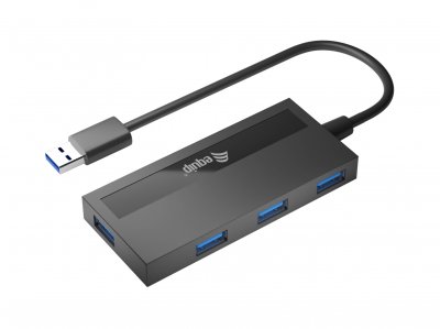 EQUIP  Hub USB 4 Ports USB 3.0 - Adaptateur USB-C - Vitesse 5Gbps