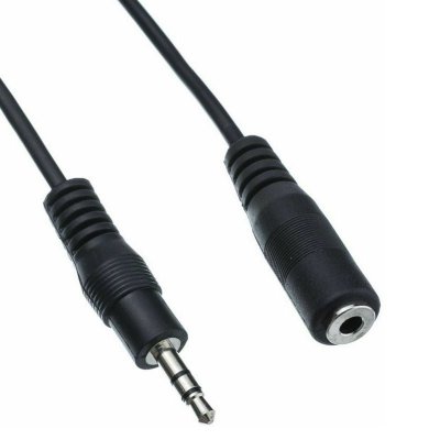 DIGITAL DATA COMMUNICATIONS Equip Mini Jack 3.5 Mm M/f Cable 2.5 M Noir