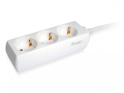 GENERIQUE Equip Multiprise 3 Prises Schuko avec c&acirc;ble 1,5 m