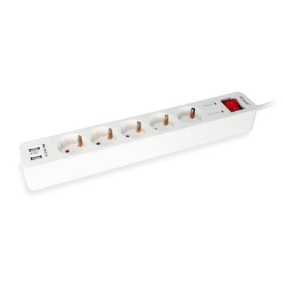 UNISEX Equip Multiprise 5 Prises Schuko avec c&acirc;ble 1,5 m