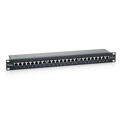 EQUIP  - Panneau de Brassage - 24 Ports C6 - Noir (Import Allemagne)