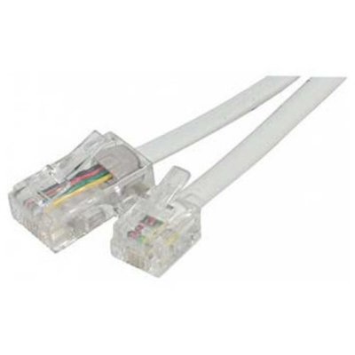 ERARD  CONNECT - Cordon RJ11 haut-d&eacute;bit ADSL m&acirc;le/ RJ45 m&acirc;le 3m Blanc