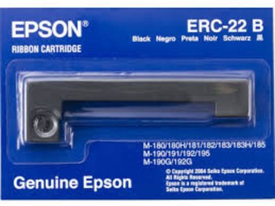 EPSON ERC 22B - Noir - ruban d'impression - pour M 180, 190, 195