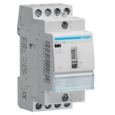 HAGER ERC418 INSTALLATION relais 16 A, 2S + 2&Ouml;, 230 V - 