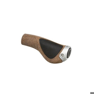 ERGON  GP1-L BioKork Grip de VTT et de V&eacute;lo Adulte Unisexe, Marron, Taille Unique