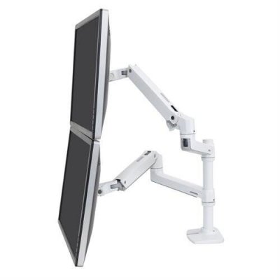 ERGOTRON  Lx 24&acute;&acute; Max 18kg Dual Monitor Arm Mount Blanc
