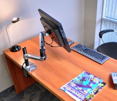 ERGOTRON  Lx 34&acute;&acute; Max 11.3kg Monitor Arm Mount Argent&eacute;