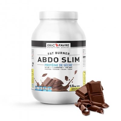 ERIC FAVRE NUTRITION EXPERT Eric Favre - Abdo Slim - Prot&eacute;ine de s&egrave;che - Proteines - Chocolat d&eacute;lice - 1,5kg 