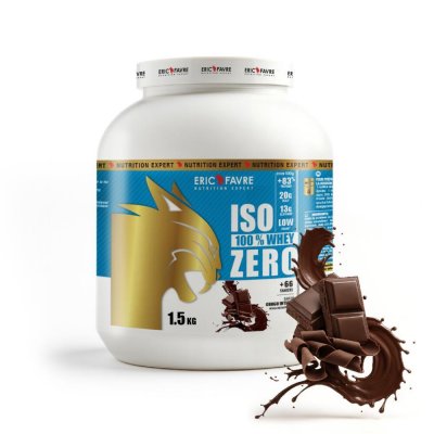 ERIC FAVRE  - Iso Zero 100% Whey Prot&eacute;ine - Proteines - Choco Intense - 1,5kg 