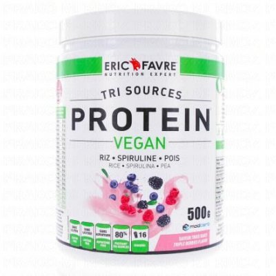 ERICFAVRE ERIC FAVRE Tri sources - Protein vegan saveur triple berry 500g